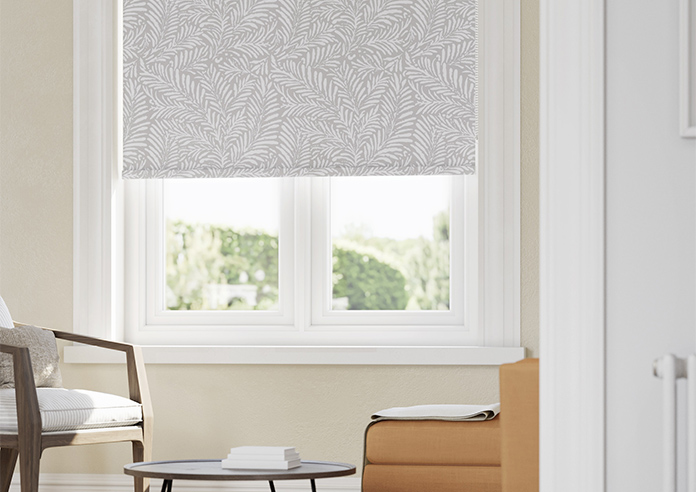Balmy Palms (Blackout), Grey Whisp - Twist&Fit Roller Blind - Image 5